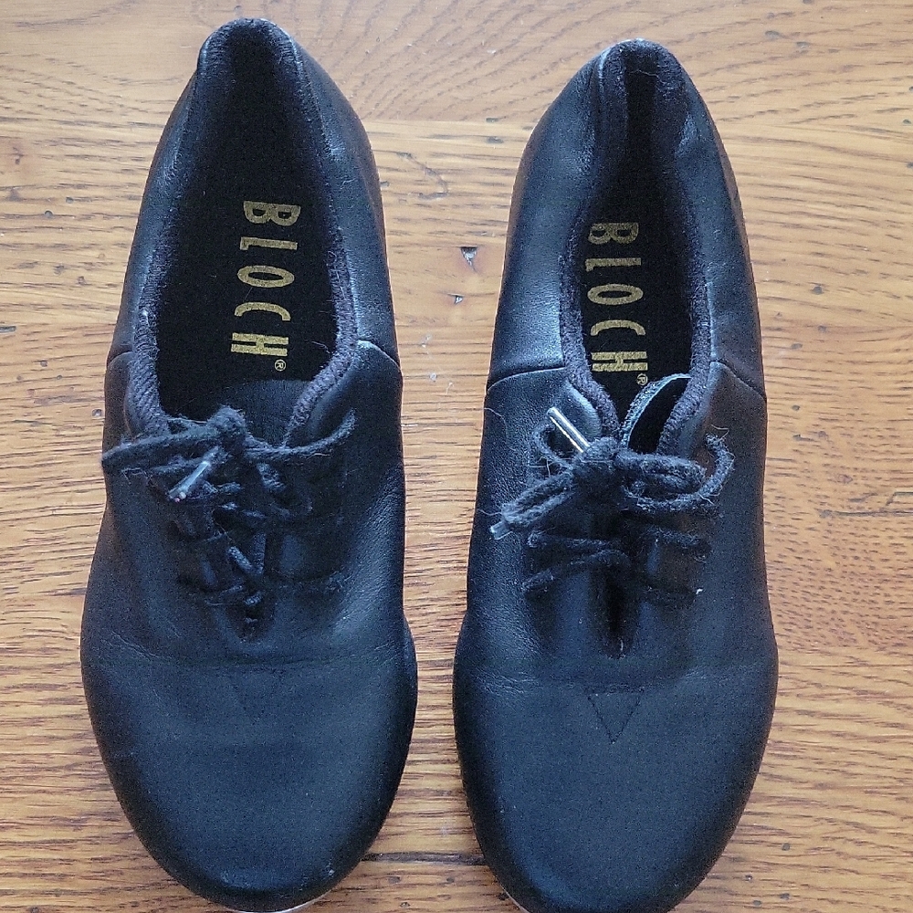 Bloch Child's Black Lace-Up Tap Shoes